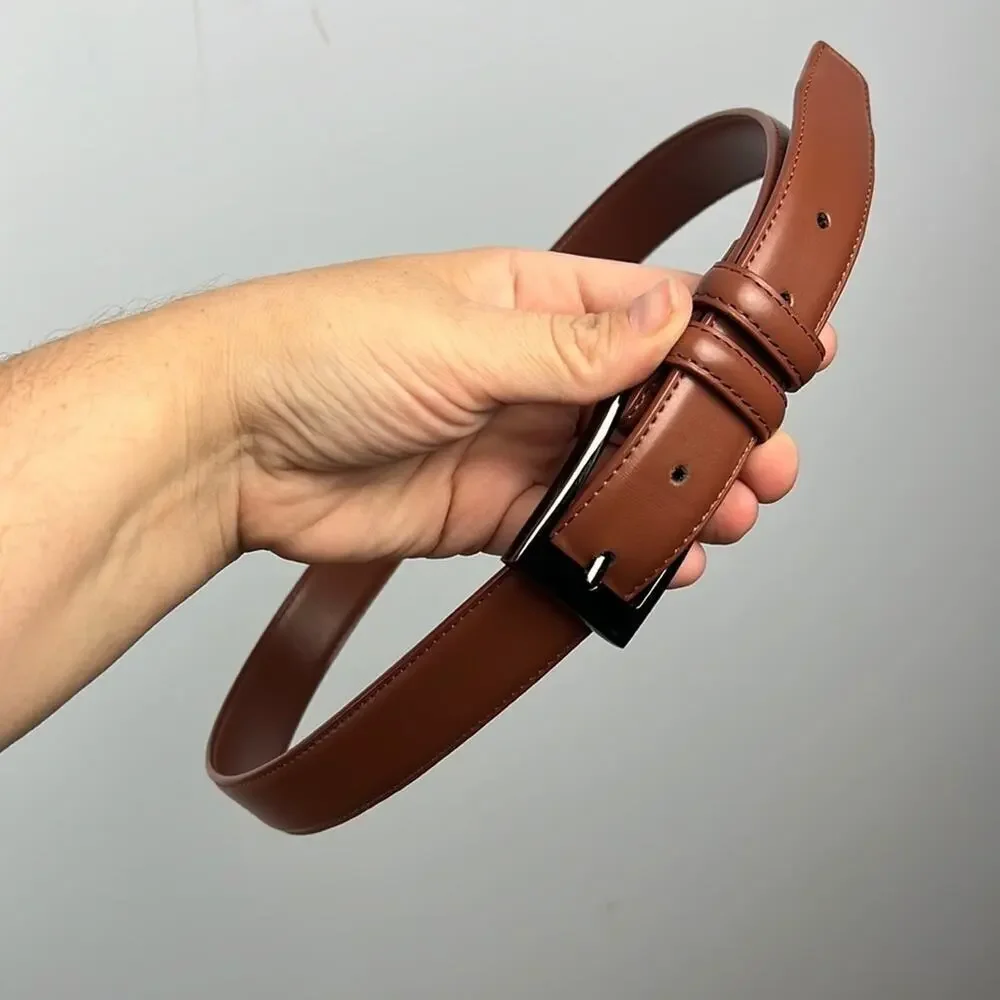 Mío Marino 30” genuine leather brown belt